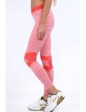 Fitted sports leggings in coral color MR13015 - Online store - Boutique